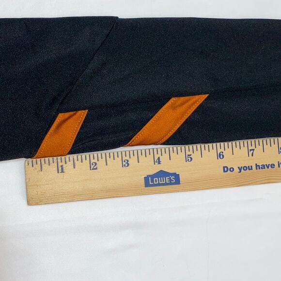 Weissman Dance Leggings Black Orange Size Small Performance Sporty Accent Adult - Picture 3 of 9